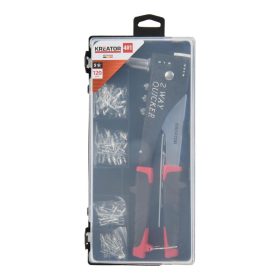   Kreator popszegecsfogó 2 irányba állítható fejjel+ 120db-os popszegecs készlet Pro KRTH62603
