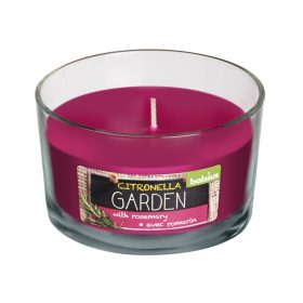   STR Bolsius Glass Citronella rozmaring illatú gyertya 10,6x6 cm (2171982)