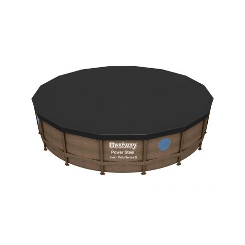 Bestway 58249 takarófólia 488 cm fémvázas medencéhez, fekete  (8050204)