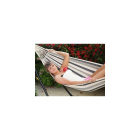   STR IRINA függőágy szürke-fehér pamut max. 100kg 200x100cm (802112)