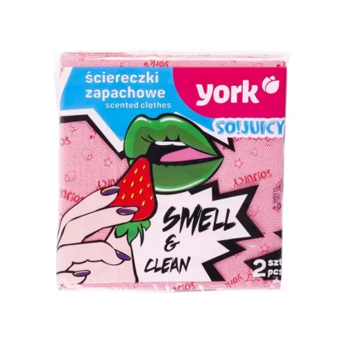 STR York Juicy Strawberry törlőkendő illatos 2 db (2211496)
