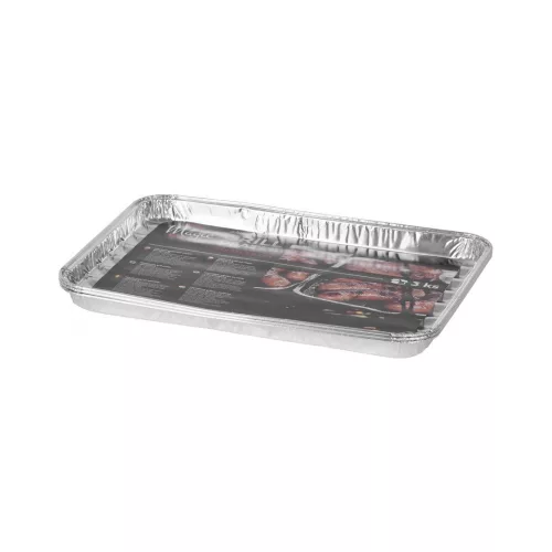 STR grill alu téglalap alakú tál 34x23x2,5 cm  3db/csomag  (2212286)