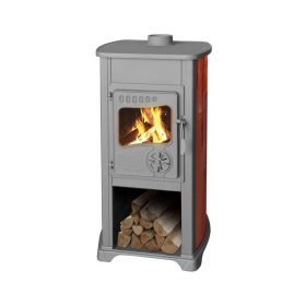   STR Bella Thalia kályha piros öntöttvas/samott 6,2 kW 120 mm (221033)