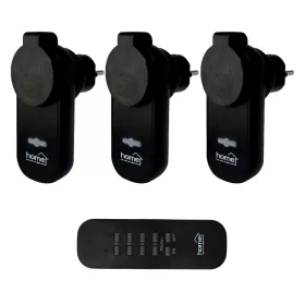   HOME THO 113 távirányítható kültéri hálózati aljzat távirányítóval 3 aljzattal