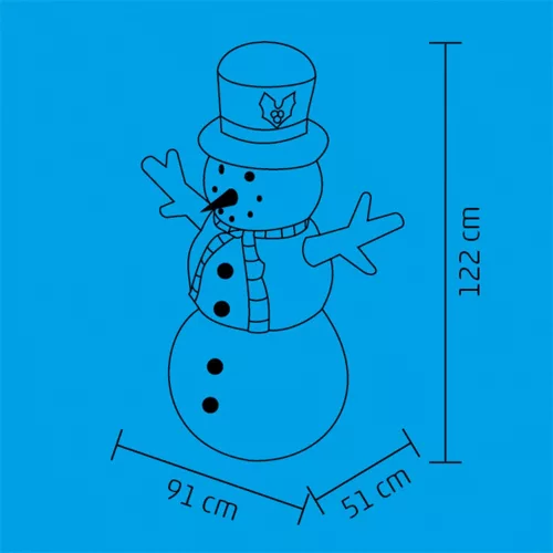 HOME KDP 120 H felfújható hóember 122 cm