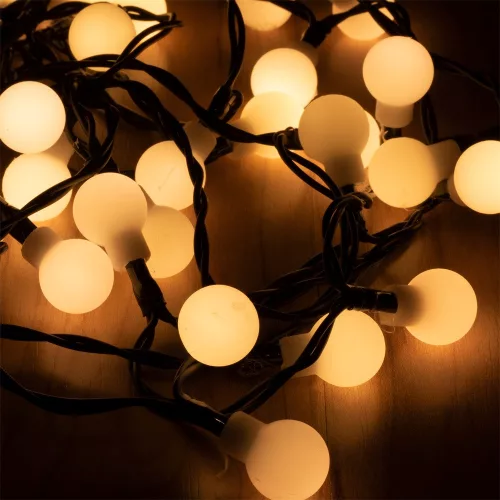 HOME KII 50B/WW LED-es gömb fényfűzér melegfehér 4 m