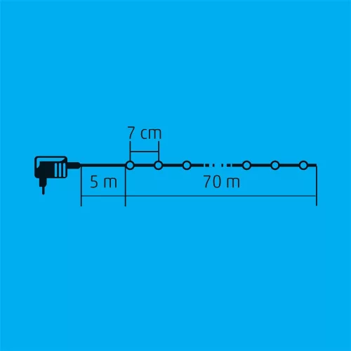 HOME KKL 1000C/WH LED-es izzósor hidegfehér 70 m