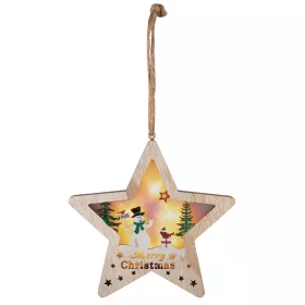 HOME KLW 17 S Fa ablak-, ajtódísz, csillag 18x17x2,8 cm