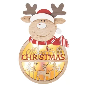   HOME KLW 21 R Fa ablak-, ajtódísz, rénszarvas 13x21x2,3 cm