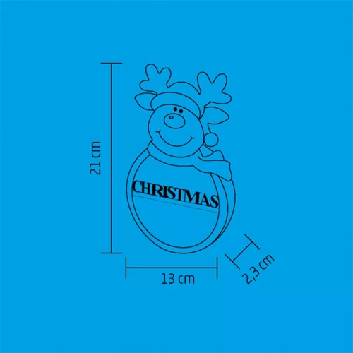 HOME KLW 21 R Fa ablak-, ajtódísz, rénszarvas 13x21x2,3 cm