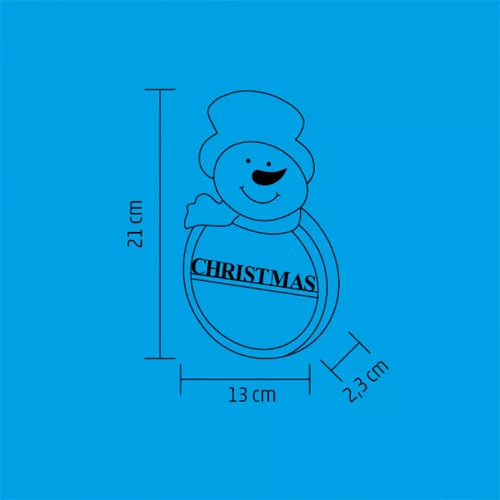 HOME KLW 21 S Fa ablak-, ajtódísz, hóember 13x21x2,3 cm