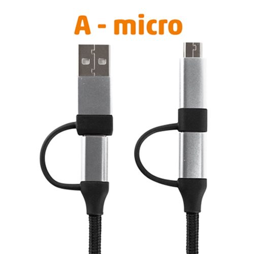 HOME USB MULTI 4in1 USB töltőkábel 1,5 m