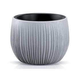   STR Bowl beton hatású virágcserép szürke 16x13 cm (255006)