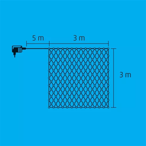 HOME KLN 240C/WH LED-es fényháló hidegfehér 3x3m