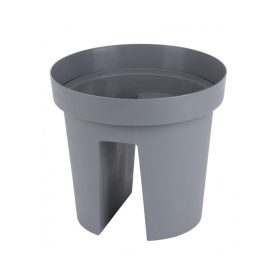   STR Modern Railing 113 virágcserép szürke  25,5x28cm  (256831)