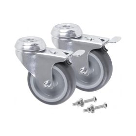   QBRICK fékezhető kerekek szerszámos láda szállítókocsihoz (239907)