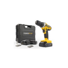   PowerPlus sárga akkus fúró-csavarbehajtó 20V kofferben 3 akkuval POWX00501