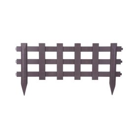   STR F753 mini díszkerítés műanyag 100x49 cm 2db barna (2212465)