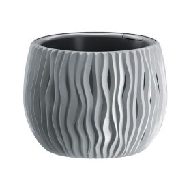   STR SANDY Bowl 240 virágcserép szürke 238x161 mm betétes (255511)