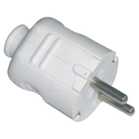   GAO 0101S földelt dugvilla, középső kábelvezetéssel, fehér IP20