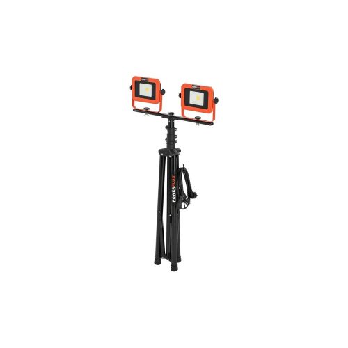 PowerPlus Dual power akkus LED fényszóró alapgép állványos 220-240V 2x20V 2x50W  POWDP8035