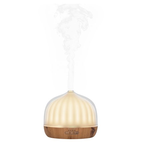 Home AD 500 aroma diffúzor porcelán/fa kivitel, hangulatfénnyel