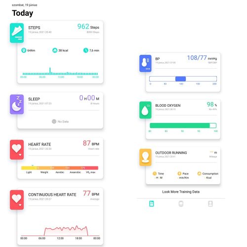 HOME SMW FIT fitnesz okosóra fekete IP67