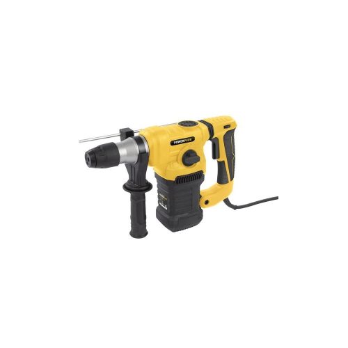 PowerPlus sárga elektromos ütvefúrógép 1500W+koffer POWX1197