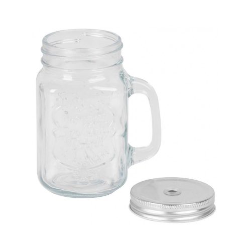 Magic Home üvegpohár szívószállal, tetővel 480 ml 36db/csomag  (801714)