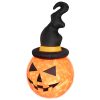 HOME KD 180 T Felfújható Halloween tök, kalappal