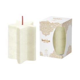   STR Bolsius gyertya Pillar Star Golden Lace, 100x70 mm (2172599)