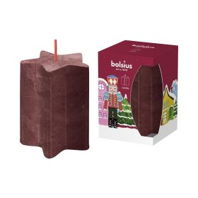   STR Bolsius gyertya Pillar Star Diótörő, 100x70 mm (2172600)