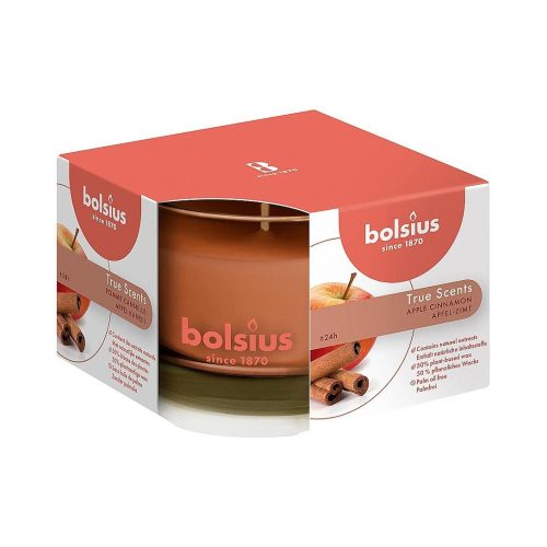 STR Bolsius Jar True Scents alma/fahéj illatú gyertya 95/95 mm (2172712)