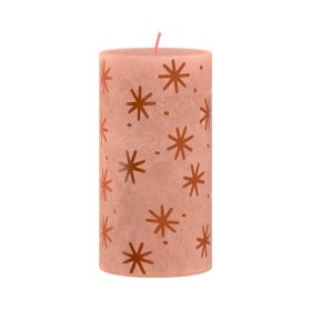   STR Bolsius Creamy Caramel karácsonyi henger gyertya csillag lenyomattal 130/68mm (2172618)