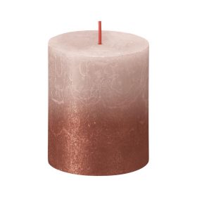   STR Bolsius Rustic Sunset henger gyertya ködös rózsaszín+borostyán 80/68mm (2172603)