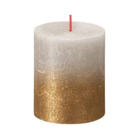   STR Bolsius Rustic Sunset henger gyertya homokszürke+arany 80/68mm (2172604)
