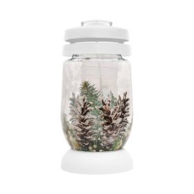   STR Bolsius S07 3D mécses, fenyőág tobozzal, 36 óra, 22,4 cm (2172620)